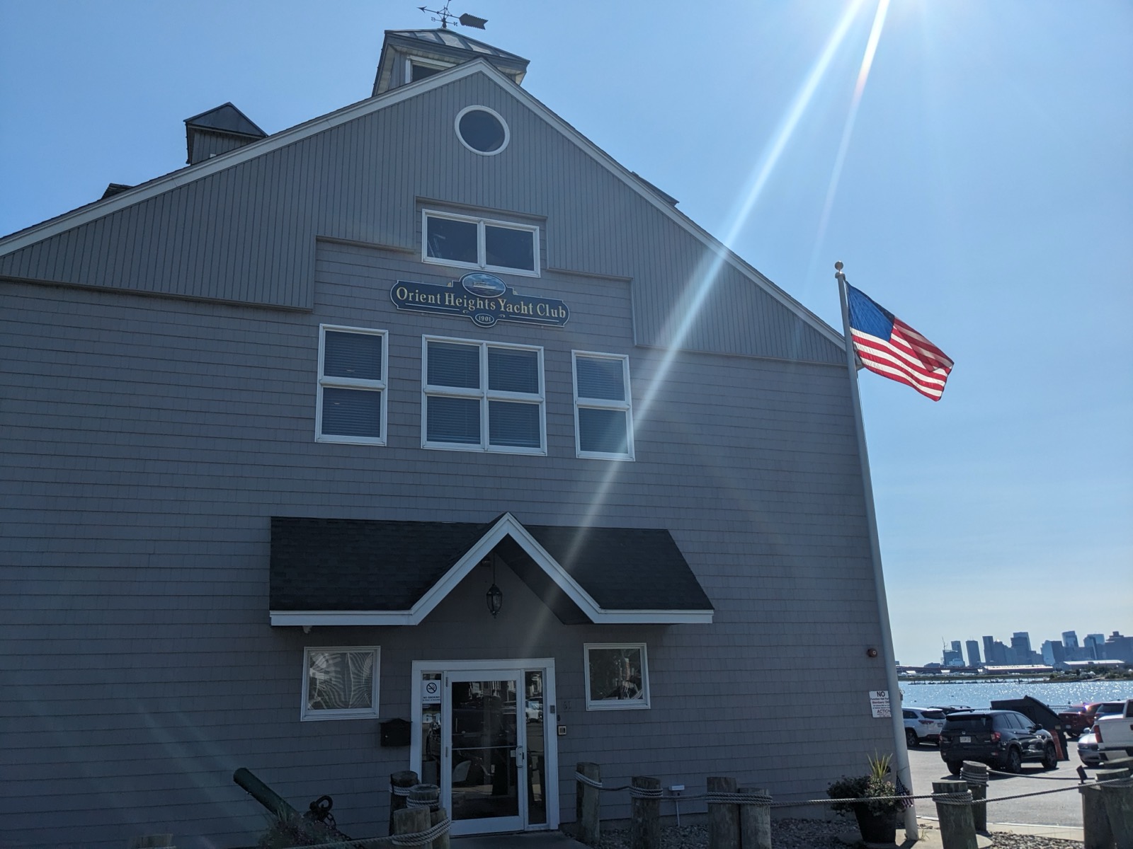 Function hall with harbor view